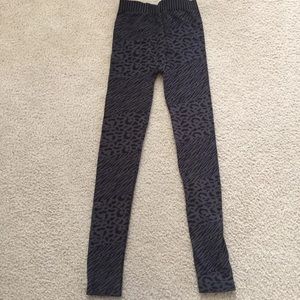 Verona Leopard Print Black Leggings Girls OS